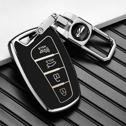 For Hyundai Grandeur HG Sedan Genesis G80 Santa Fe 3DM Grand SantaFe 2018 IX45 EQUUS Azera New Soft TPU Remote Key Case Cover