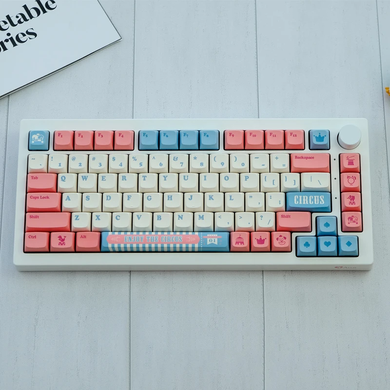 

139 Keys/set Circus Keycaps PBT Dye Sublimation Key Caps XDA Profile Keycap For Keychron Q2 K2 65% 75% Anne GH60 GK64 Poker