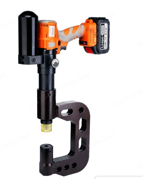 Rechargeable C-slot punching machine, stainless steel punching machine, angle steel, electric hydraulic pump
