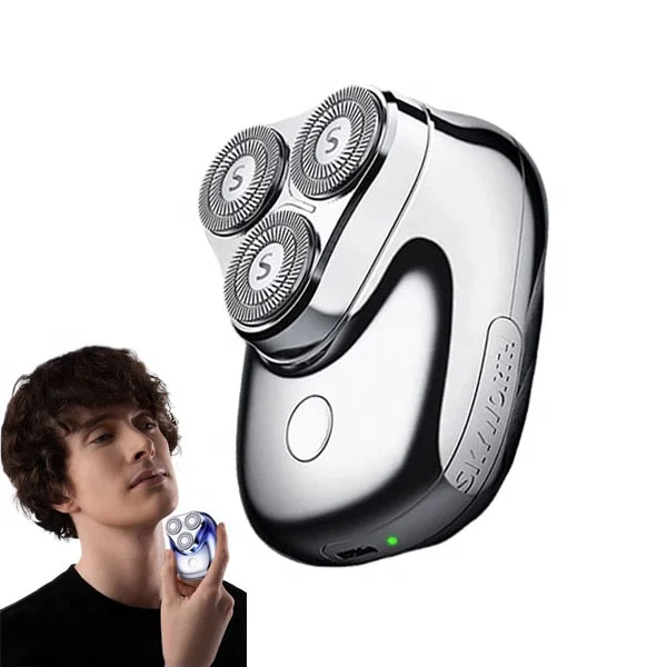 

Высококачественная мини-портативная бритва для бороды с тройным лезвием, водонепроницаемая перезаряжаемая бритва для лица для мужчин