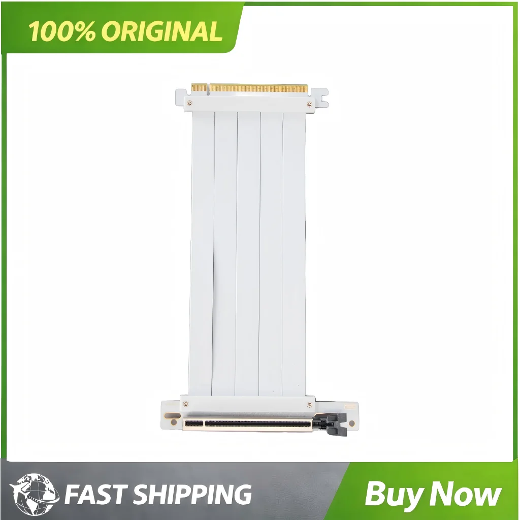 

PCIE 4.0 X16 Graphics Card Extension Cable Flexible GPU Riser Cable Transmission Rate 128Gbps PCB High Speed Riser Cable