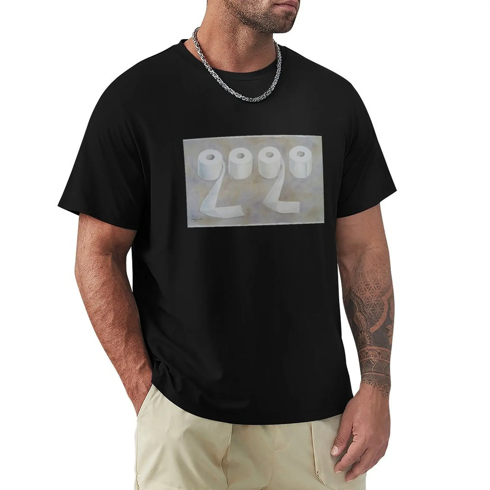Twenty Twenty Quarantine Watercolours T-Shirt Sweat Resistant Workout Tee Shirt