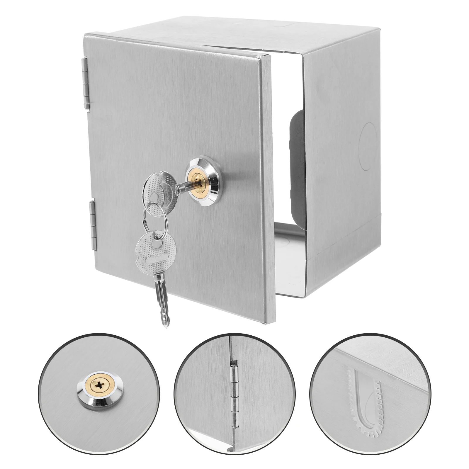 Waterproof Wall Mounted Socket With Lock Electrical Junction Box Outdoor Receptacle Weatherproof Storage Box For Office Home