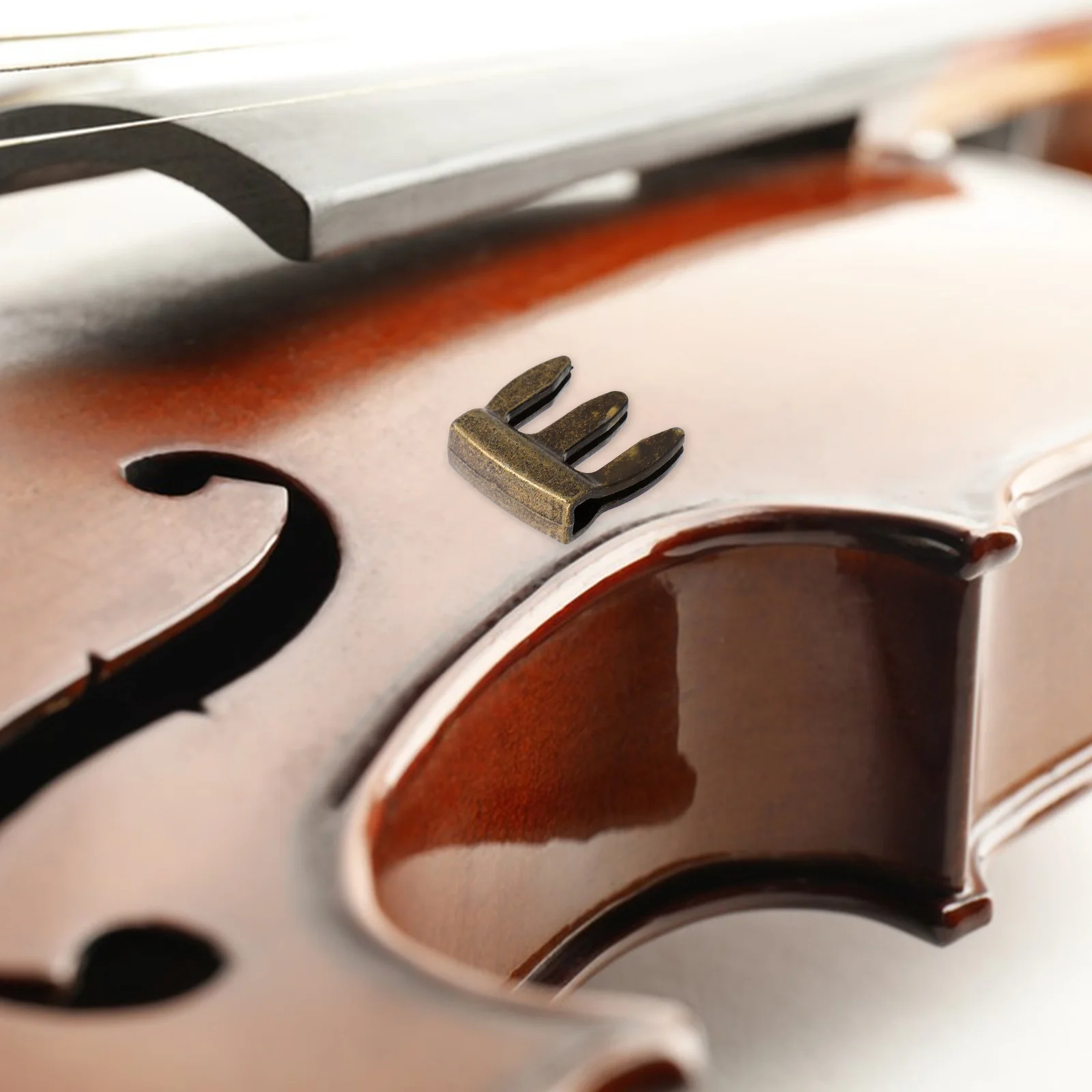 Metallo Violino Pratica Muto Artiglio Design Attacco Riduttore di volume Accessori per violino durevoli Forniture Trombone Pratica Muto