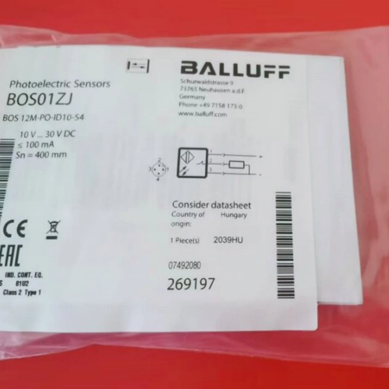 Original imported Barlowe diffuse type sensor BOS 12M-PO-ID10-S4 in stock BOS01ZJ
