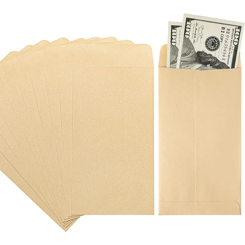 50Pcs Money Envelopes for Cash: 6.5