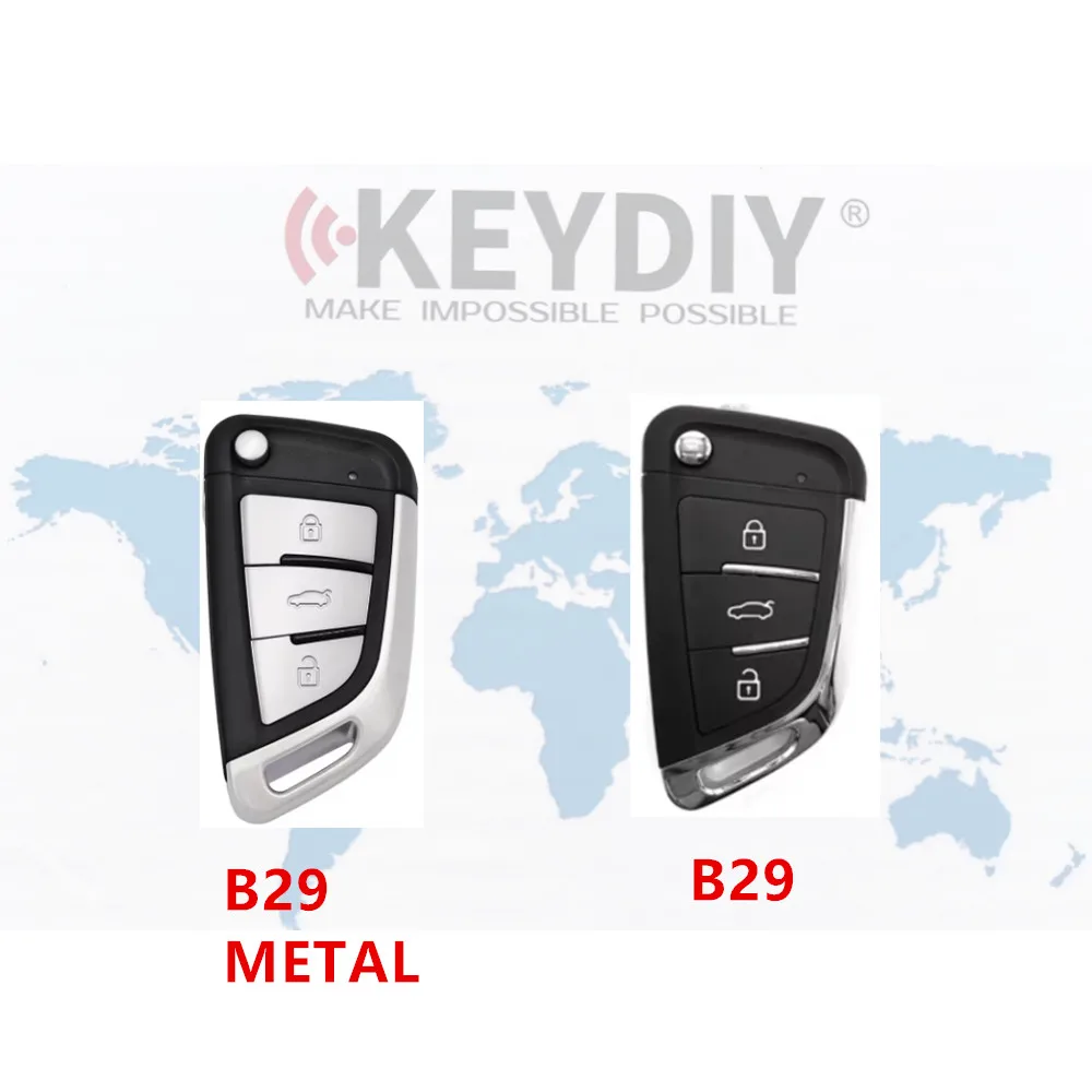 Kd universal key car remote key 315 433mhz 5PCS/LOT B29 B29 METAL for BMW key for profession locksmith