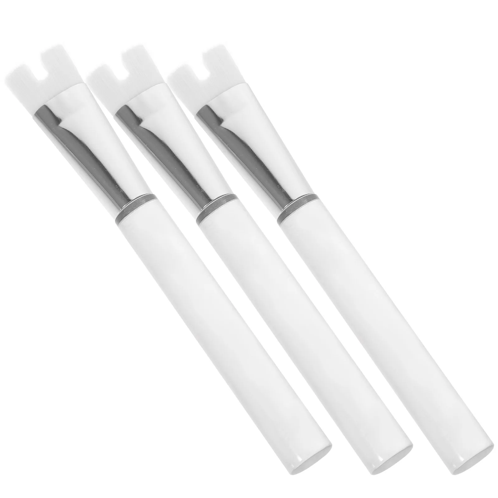 

3 Pcs Nose Shadow Highlighter Brush Mask Brushes for Facials Portable Face Makeup Aluminum Tube Women