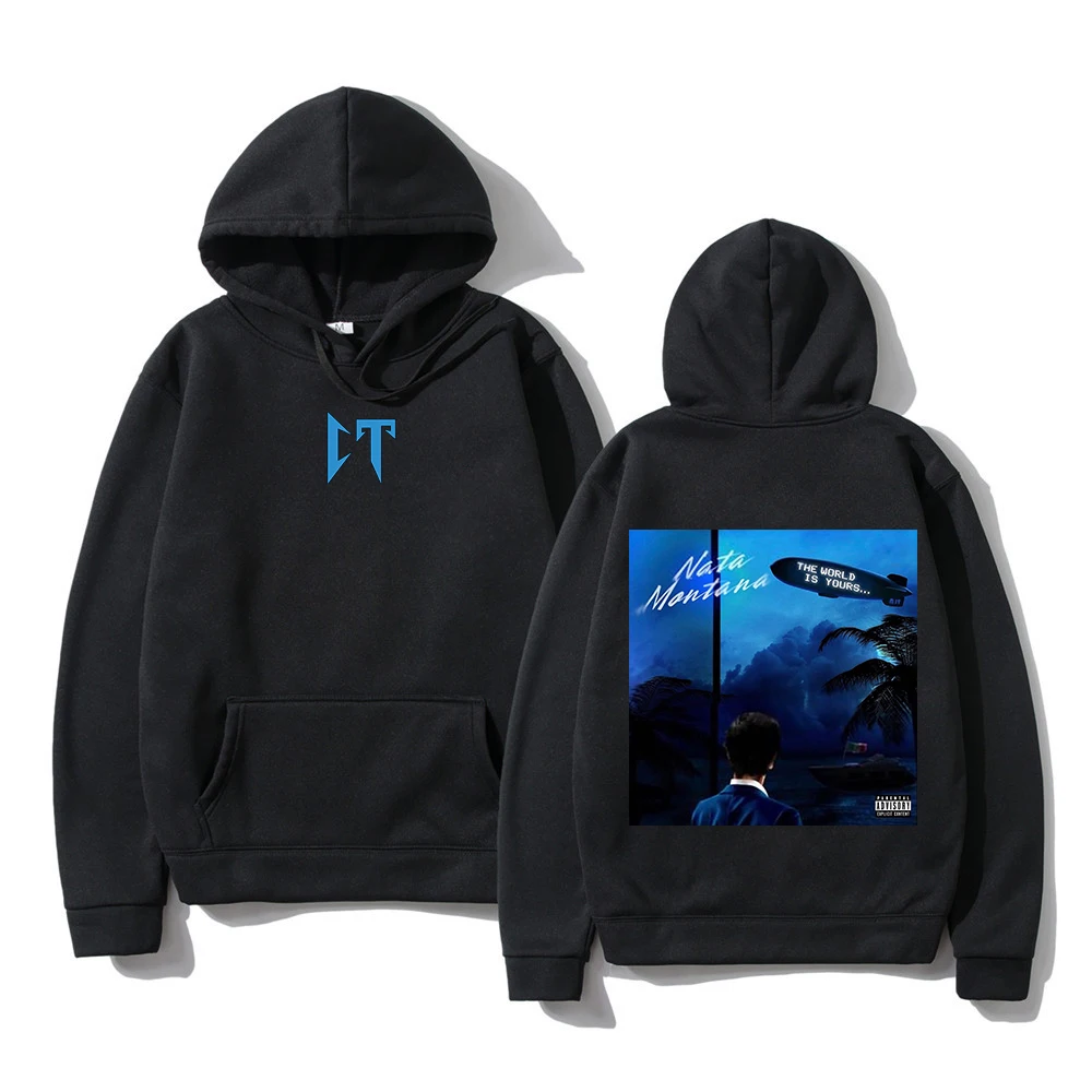 2024 baru dicetak Natanael Cano Nata Montana hoodie untuk pria dan wanita Harajuku Kawaii Sloth CT koridor Tumbados Hoodie