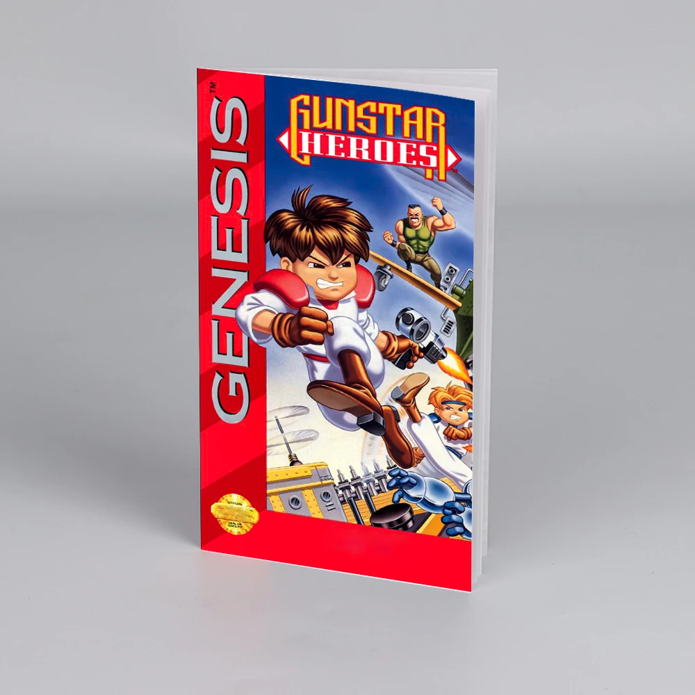 

Gunstar Heroes USA EUR Manual for Sega 16 bit Megadrive Genesis High Quality Instructions