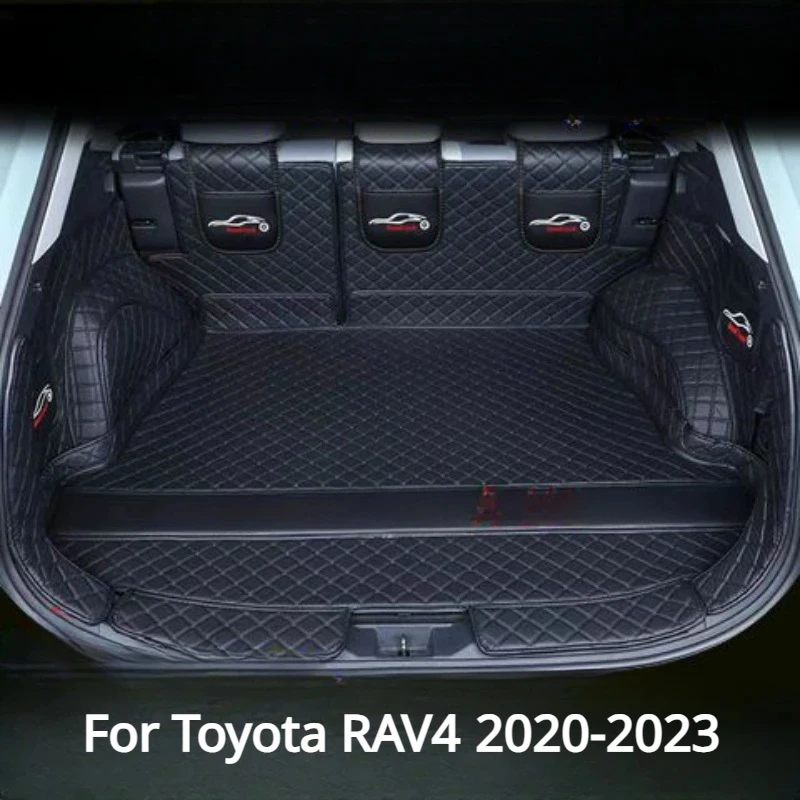 

Rear Cargo Liner Boot Tray Trunk Mat Luggage FLoor Carpet Tray Waterproof All Weather For Toyota RAV4 2020~2023 Gasoline version