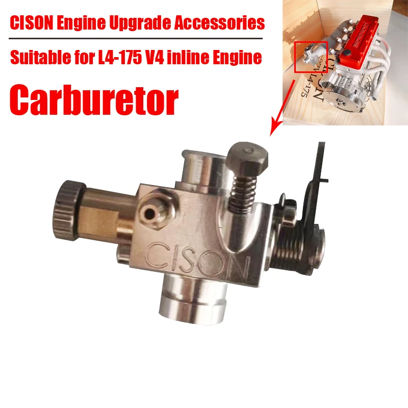 CISON Engine Carburetor Accessories Suitable for L4-175 V4 Inline Engine Model DIY Modification Accessories Engine Carburetor