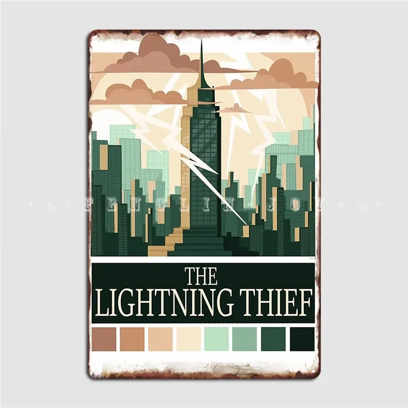 Percy Jackson The Lightning Thief Poster Metal Plaque Club Cave Pub Classic Wall Plaque Tin Sign Posters