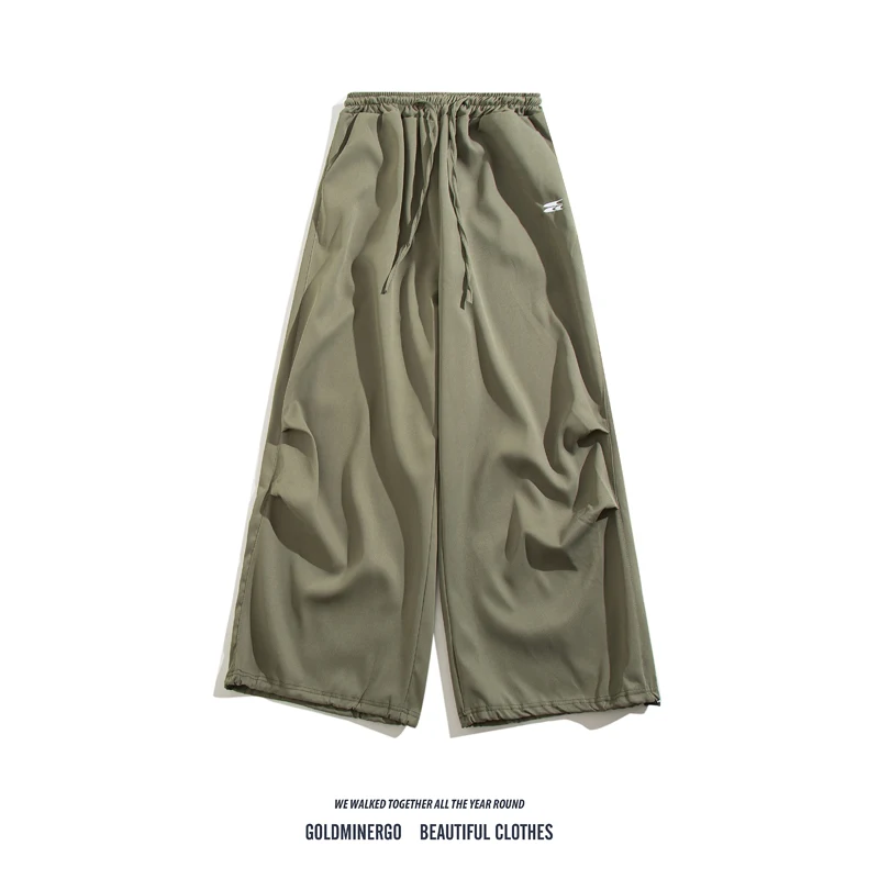 

Американские спортивные брюки прямого кроя с широкими штанинами от модного бренда, свободные длинные брюки в стиле хип-хоп, универсальные брюки в стиле Харадзюку.