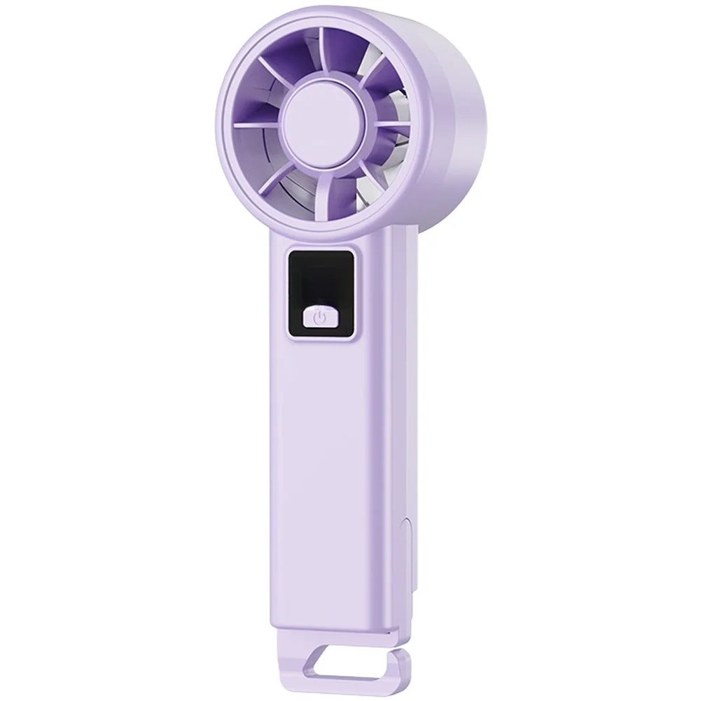 Rechargeable Handheld Fan with Digital Airflow Indicator and 199 Adjustable Speeds Optimized for Mobility and Extended Runtime