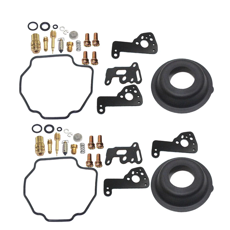 2 Sets Carburetor Repair Rebuild Kit Diaphragm Fit for Yamaha XV500 XV535 XV535S Virago 535 Accessories