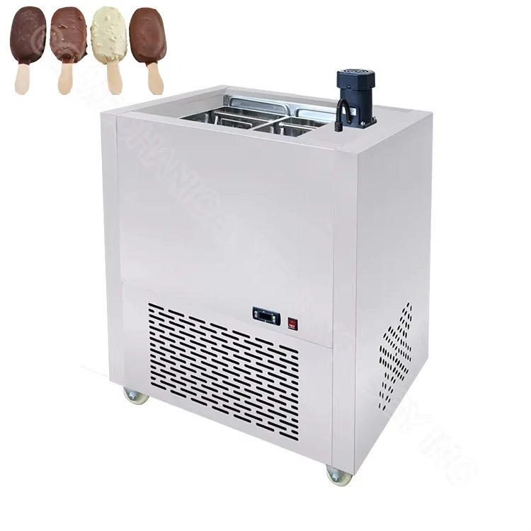 

Fast Cooling Commercial Stainless Steel Popsicle Molds wooden Ice Cream Stick Making Machine