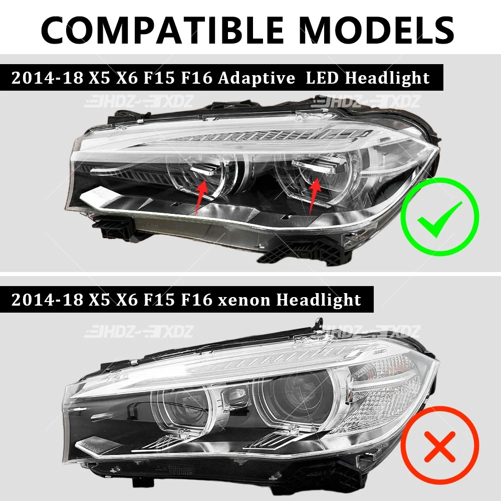 NEW Angel Eyes DRL Board For BMW X5 X6 F15 F16 2014-2019 LED Headlight Daytime Running Light Chips Module Yellow Amber Blue Red