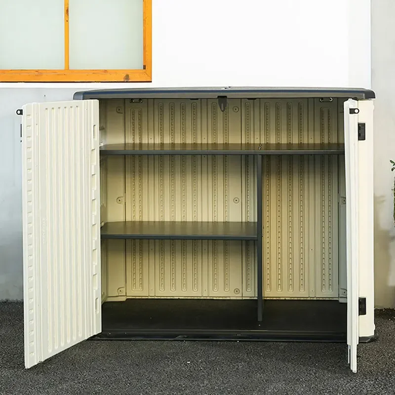 Balcony cabinets, lockers, sun and rain protection, garden outdoor household large-capacity miscellaneous storage