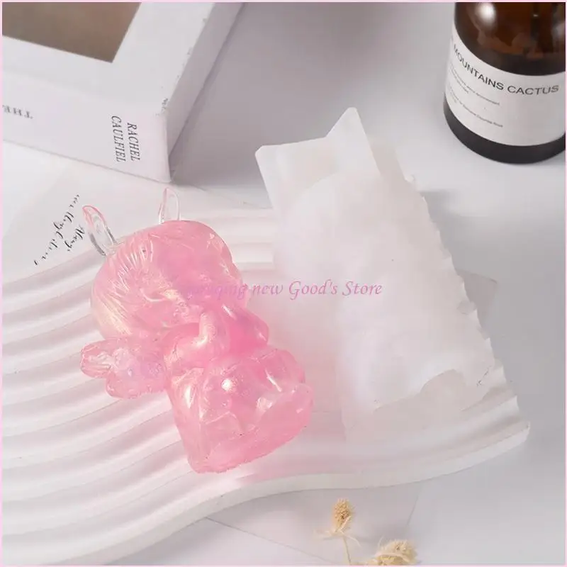 

57QA Angel Wing Girl Silicone Mold Epoxy Resin Molds Table Ornament Mould Soap Mold