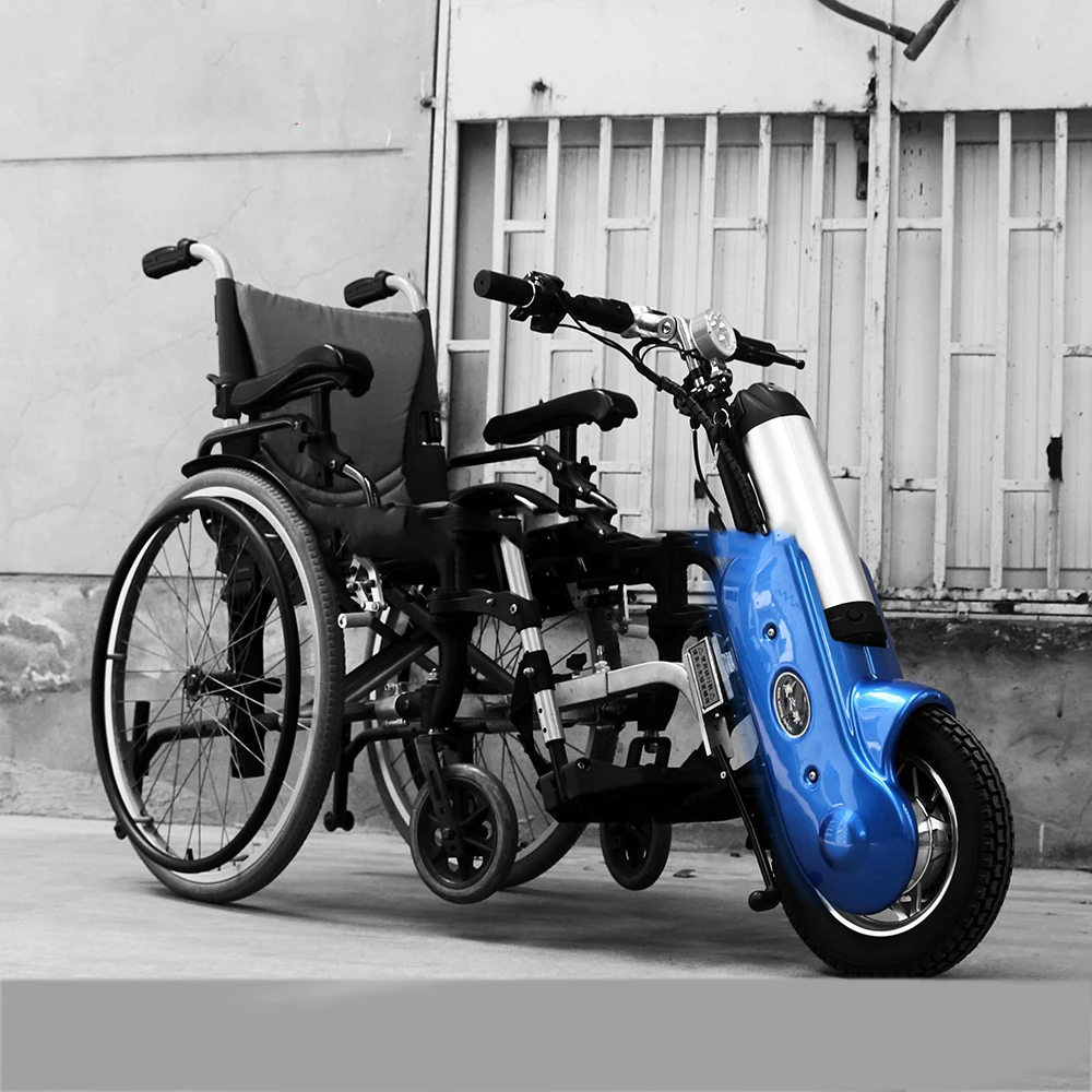 Smart hot sale walking aid portable 400W electric handcycle for  attachment spare parts