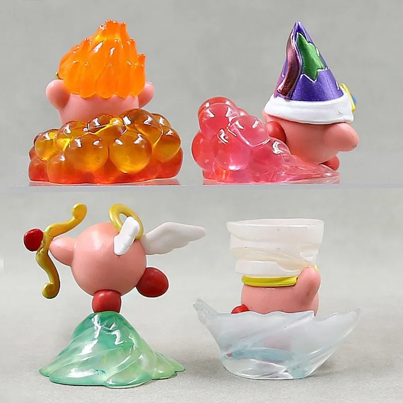 새로운 만화 캐릭터 커비 액션 피규어 모델 귀여운 코스프레 큐피드 수집용 모델 장난감 인형 데스크탑 장식품 방 장식 휴일 선물