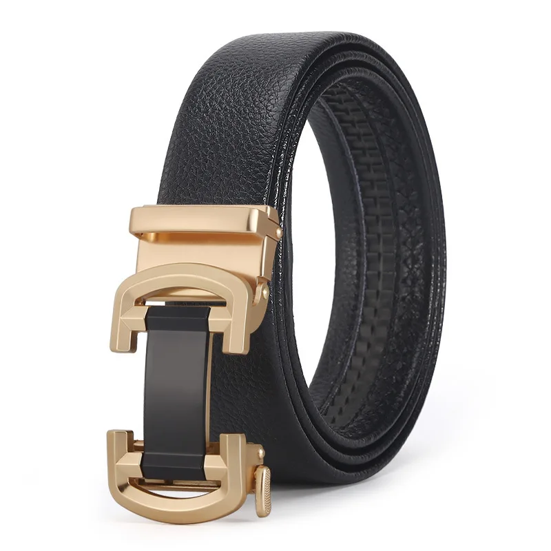 

2022men's automatic buckle fashion casual business cowhide middle-aged trend belts factory wholesale luxury designer brand