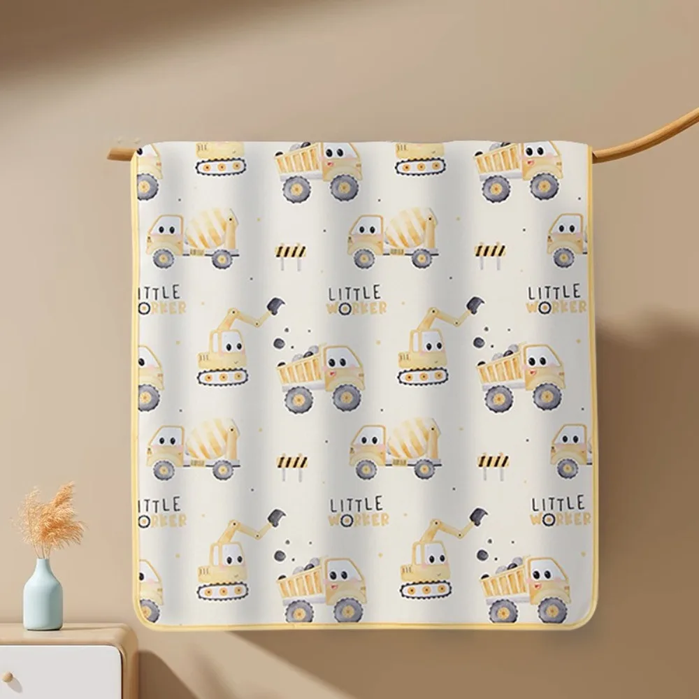 Soft Waterproof Baby Urine Mat Cute Cartoon Breathable Baby Diaper Changing Mat Cloth Bedding Urine Pads Baby