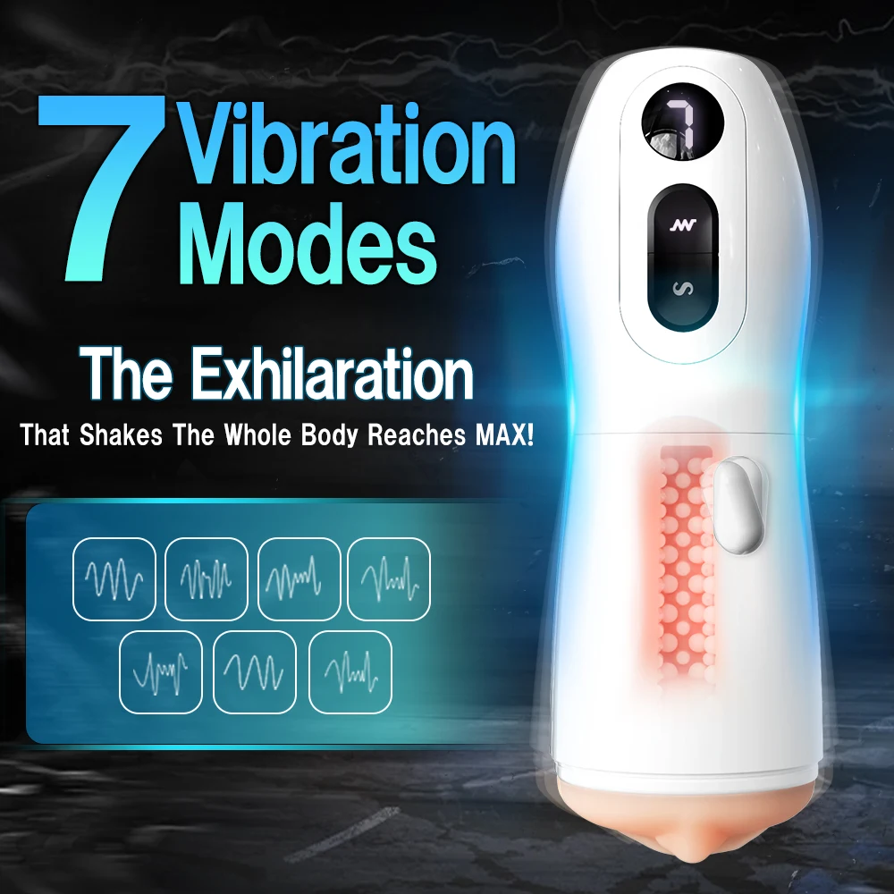 Male Masturbator Cup 4n1 Automatic Sucking Licking Clamp Vibration Penis Oral Machine Suction Blowjob Real Vagina Vacuum Sex Toy