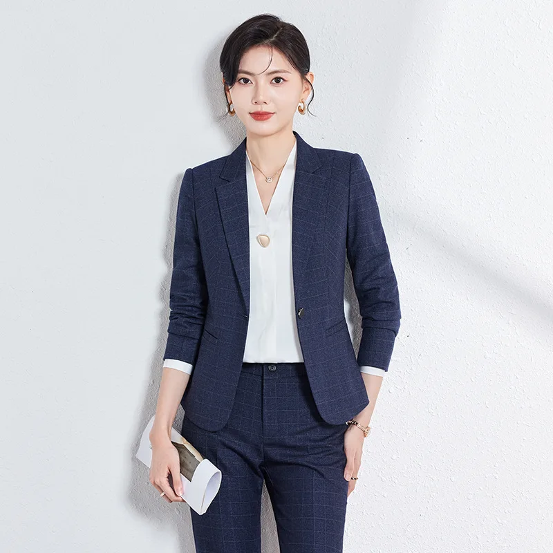 Front Desk Reception Business Suit Female Autumn High-End Stewardess Work Clothes Hotel Waiter Customer Service Beauty Salon Wor