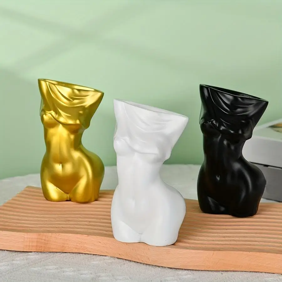 Body vase feminine form | Body shape vase | Decorative body statue | Unique female body vase | Women\'s body vase | Ceramic incen