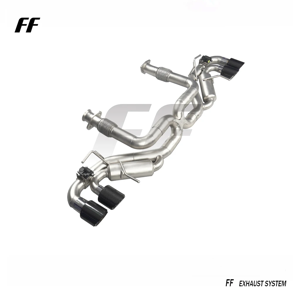 Stainless Steel Exhaust System Catback For Corvette C8 With Valve High Performance Auto Tuning Pipe Parts