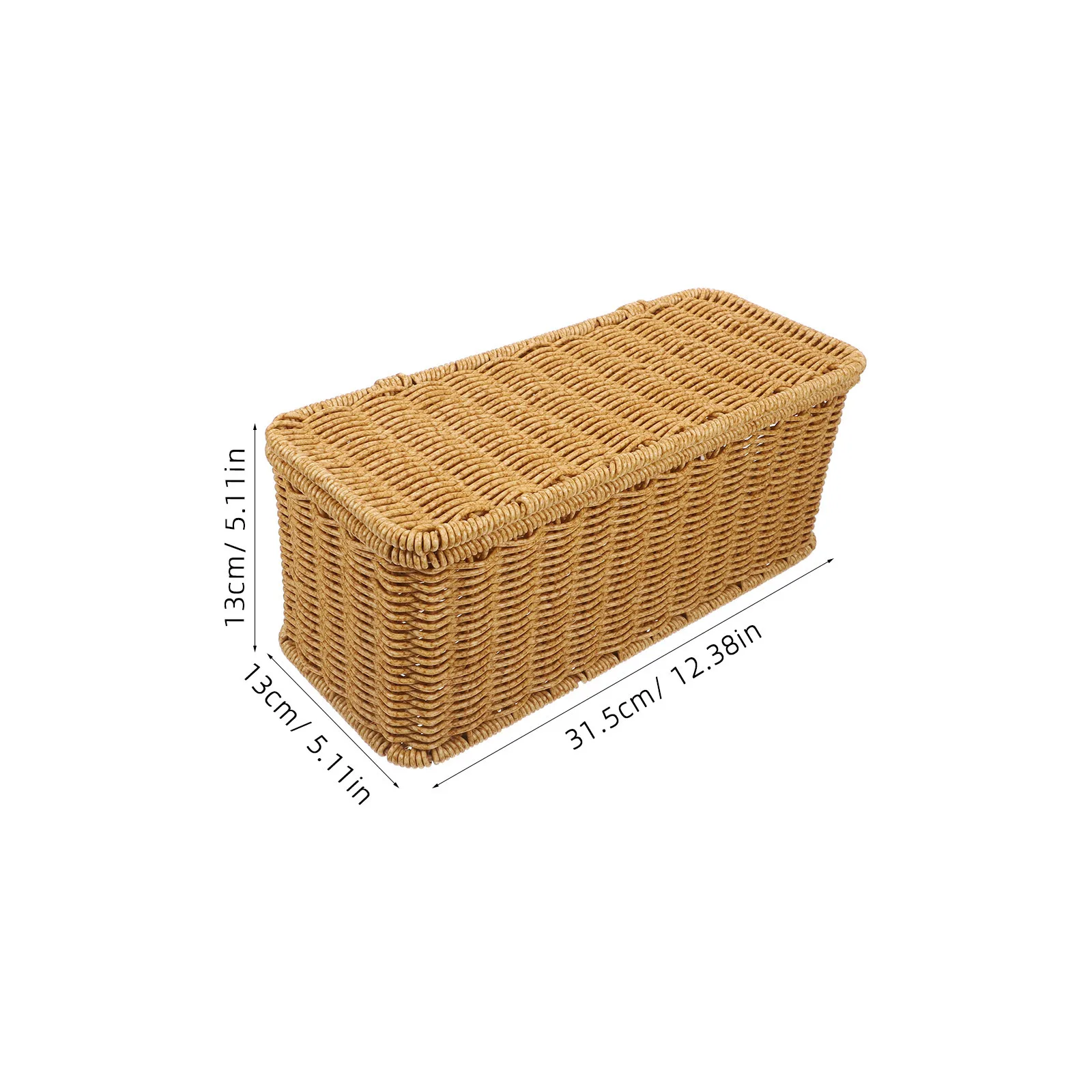 Caja organizadora de cables inspirada en ratán, almacenamiento de escritorio de gran capacidad para regleta de alimentación y Cables, solución de gestión de cables