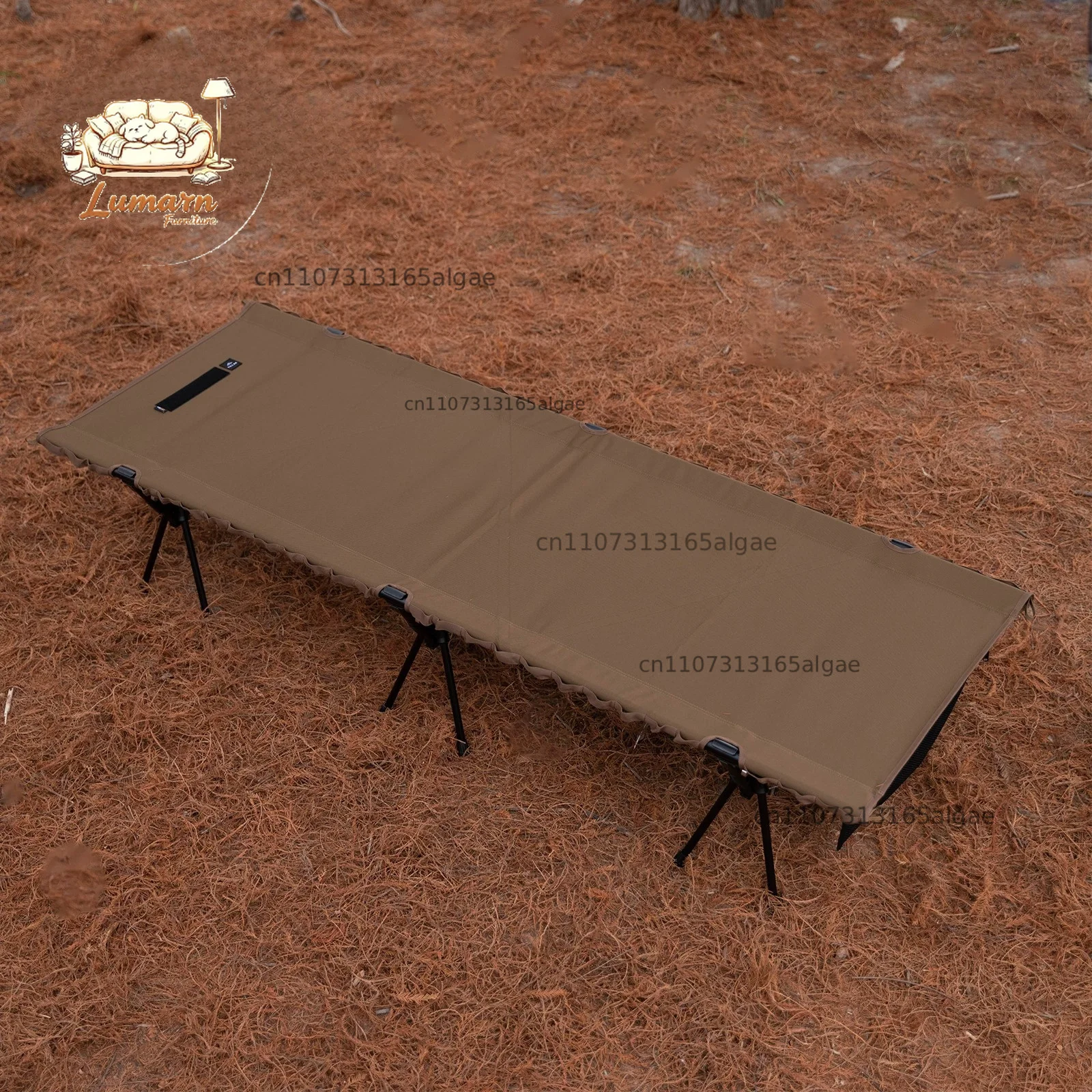 Outdoor silent high and low camp bed exquisite camping lunch break portable widening 68cm lengthened folding exit