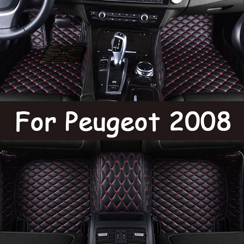 

Car Floor Mats For Peugeot 2008 A94 2014~2019 2016 Rugs Panel Footpads Anti-Slip Carpet Cover Cape Foot Pads Sticker Accessories