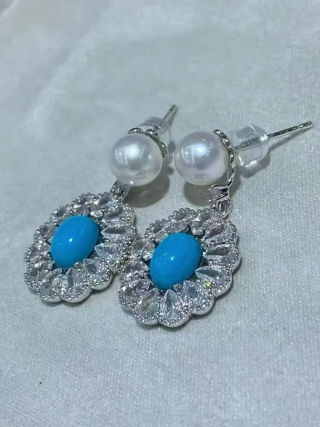 

Natural Pearl AAAA 7-8mm Japanese Pearl Earrings 925s