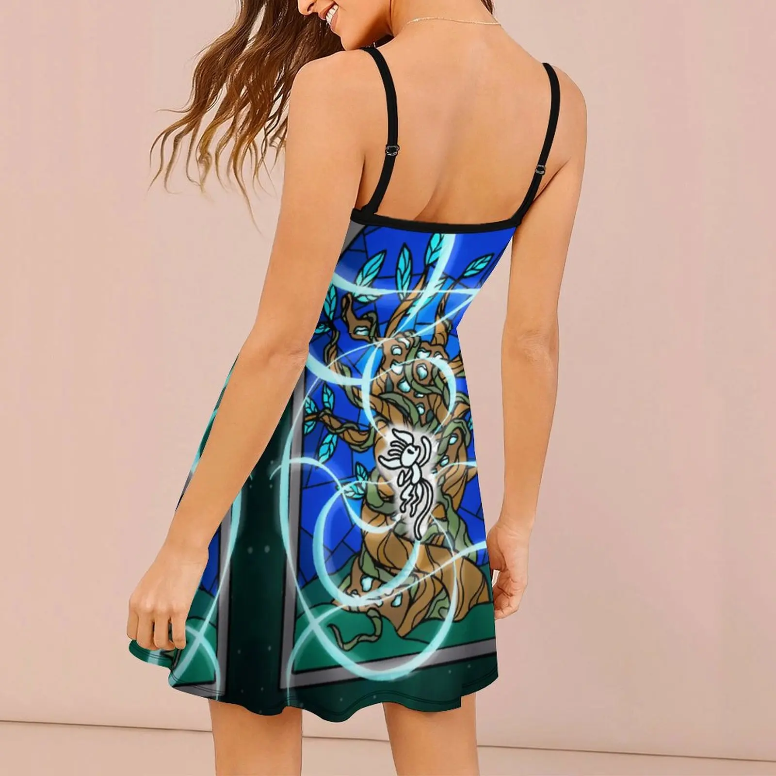 يطير الفن أوري والغابات العمياء أكشن Gam المرأة فستان بكتافة أعلى جودة الملابس النسائية الغريبة كول الأطراف Strappy فستان #2