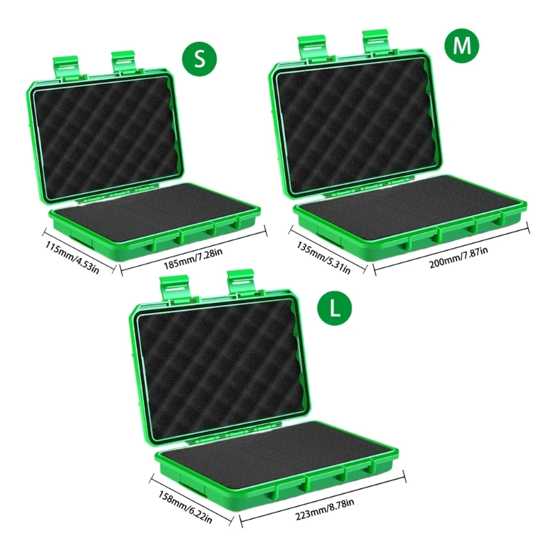 Portable Tool Box Plastic Safety Equipment Case Waterproof Hard Carry Tool Case Dropship