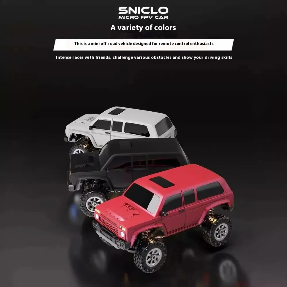 Coche teledirigido en miniatura FPV RC escalada todoterreno cumpleaños mesa juguete simulación Enano8031
