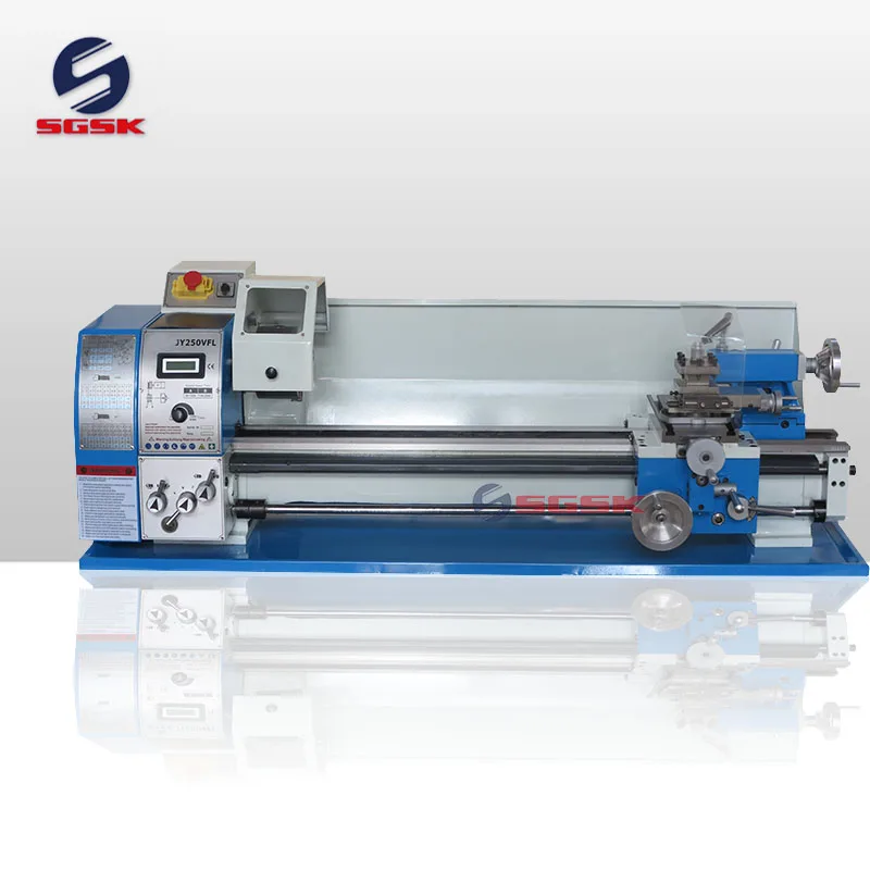 Competitive Price JY250VF Horizontal Bench Lathe 220V Mini Metal Lathe SGSK Brand