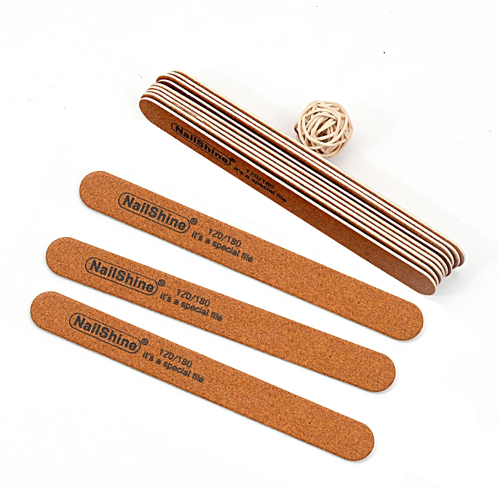 

50Pcs Strong Thick Professional Nail File Wood Lime Unghie 120/180 Grit Brown Sandpaper Wooden Nails Files Set DIY Tool Manicure