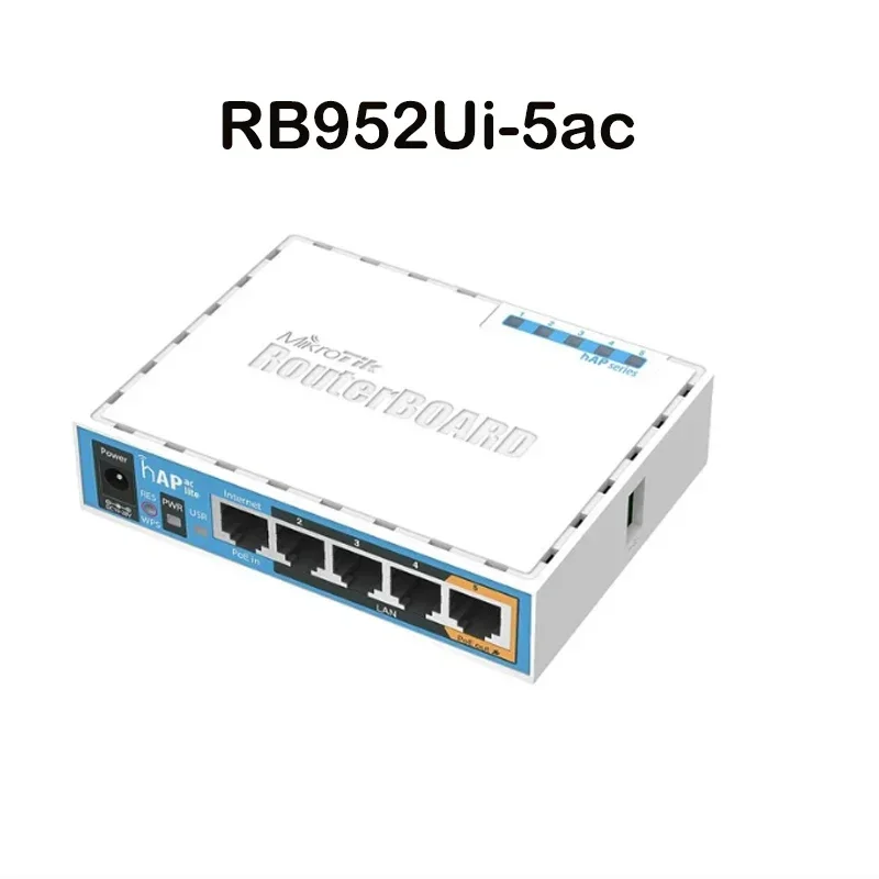 Oryginalny RB952Ui-5ac2nD MikroTik, 733Mbps, podwójny współbieżny hAP ac lite punkt dostępu 2.4G i 5G Router wifi SOHO Home