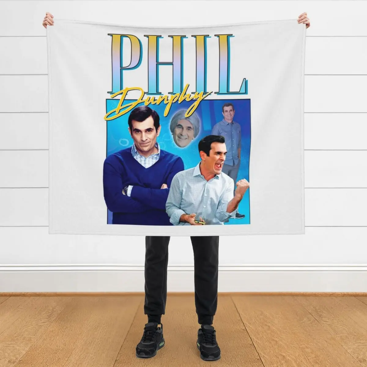 

Phil-Dunphy-Homage Throw Blanket Bed covers Camping manga Warm Blankets