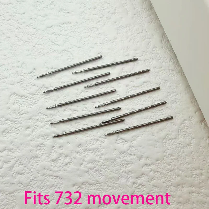 

Movement Watch Steel Stem Crown Kit Watch Parts For 732 Movement Watches Stem Spare Replace parts 732 stem
