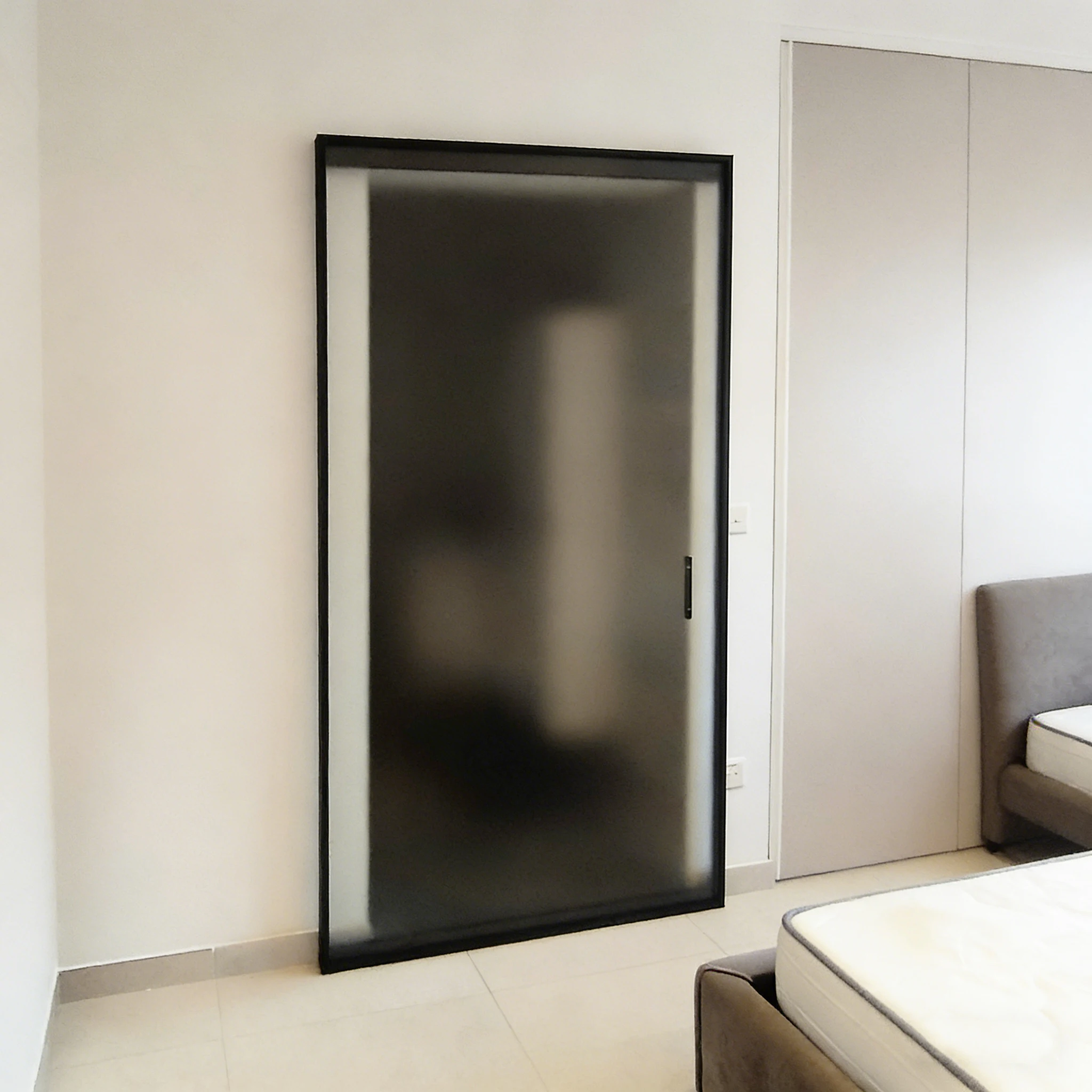 Modern Minimalist No Track Ghost Sliding Door Hydraulic Trackless Magic Floating Invisible Sliding Door Hardware Set