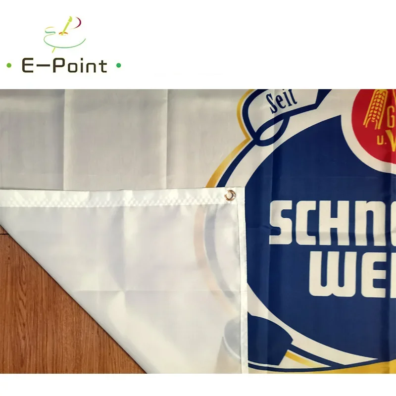 Schneider Weisse Beer Flag 3ft*5ft (90*150cm) Size Christmas Decorations for Home Flag Banner Indoor Outdoor Decor BER10