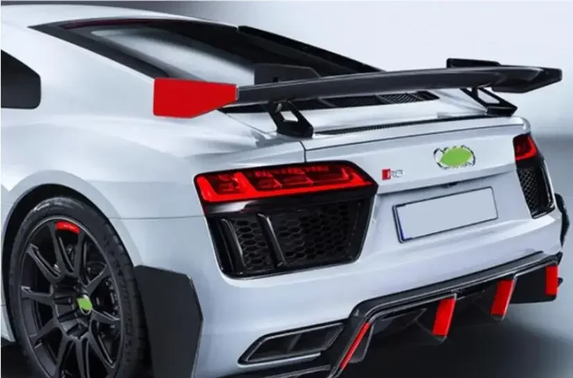 FORGED CARBON FIBER REAR WING TRUNK LIP SPOILER FOR Audi R8 V8 V10 Coupe GT Sport 2007-2022