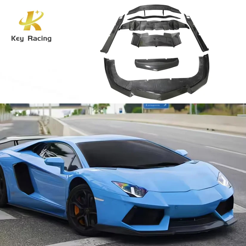 LP700 LP720 Carbon Fiber DMC Style Body Kit Front Lip Rear Diffuser Side Skirts Spoiler For Lamborghini Aventador LP700 LP720