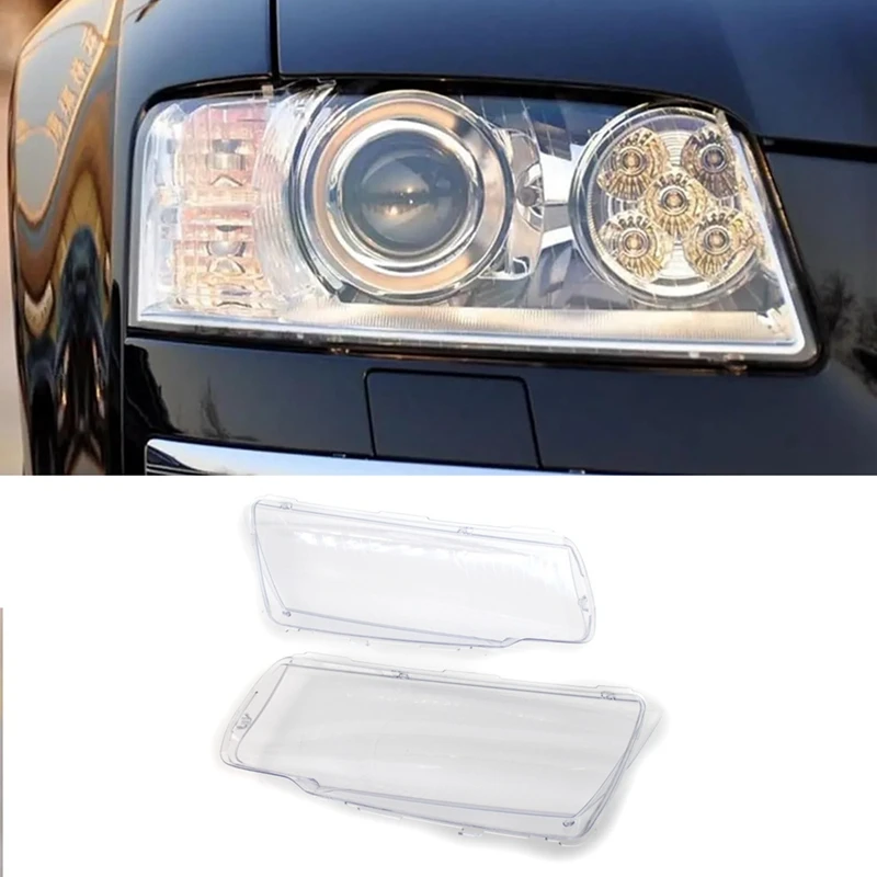 

Front Headlight Lens Cover For A8 D3 2005-2010 Transparent Lampshade Headlamp Cover Shell 4E0941003BE 4E0941003BF