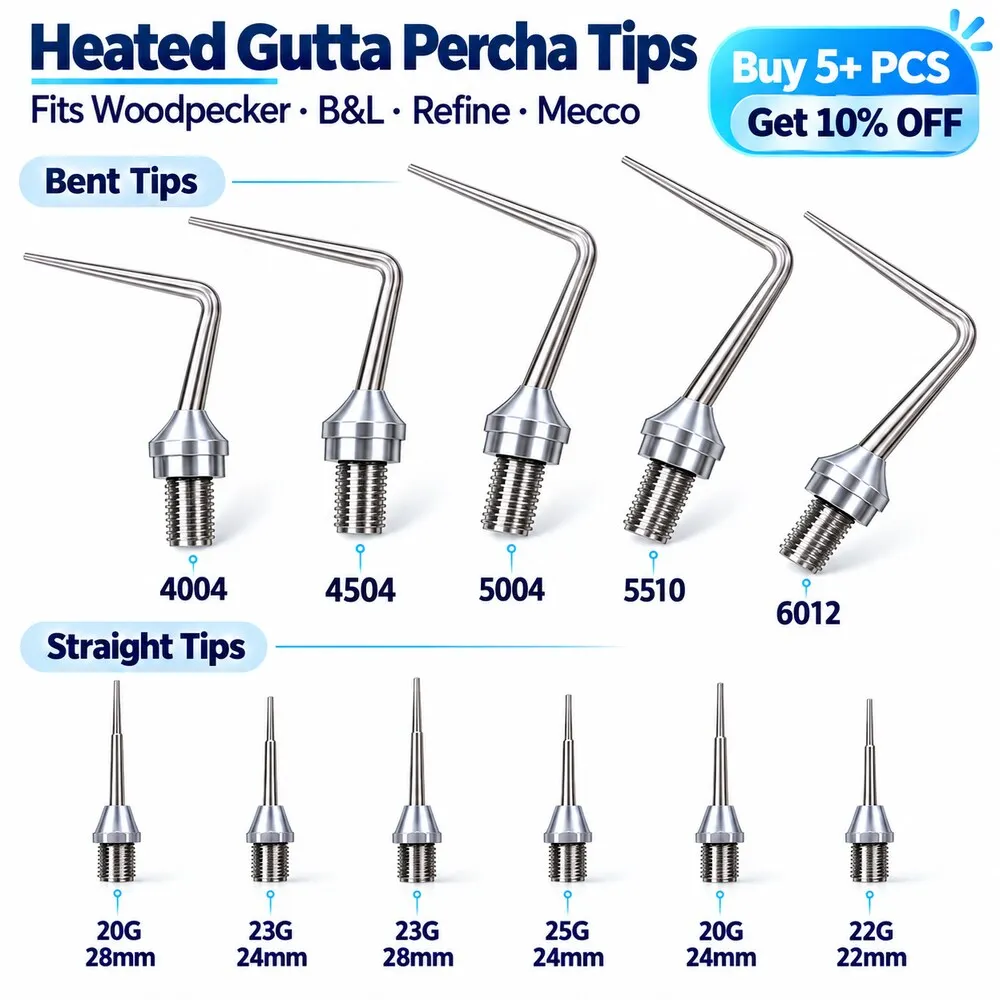 For Woodpeckers B&L Refine Dental Cordless Wireless Percha Gutta Pen Tip Heated Plugger Needle Endodontic Root Obturation System